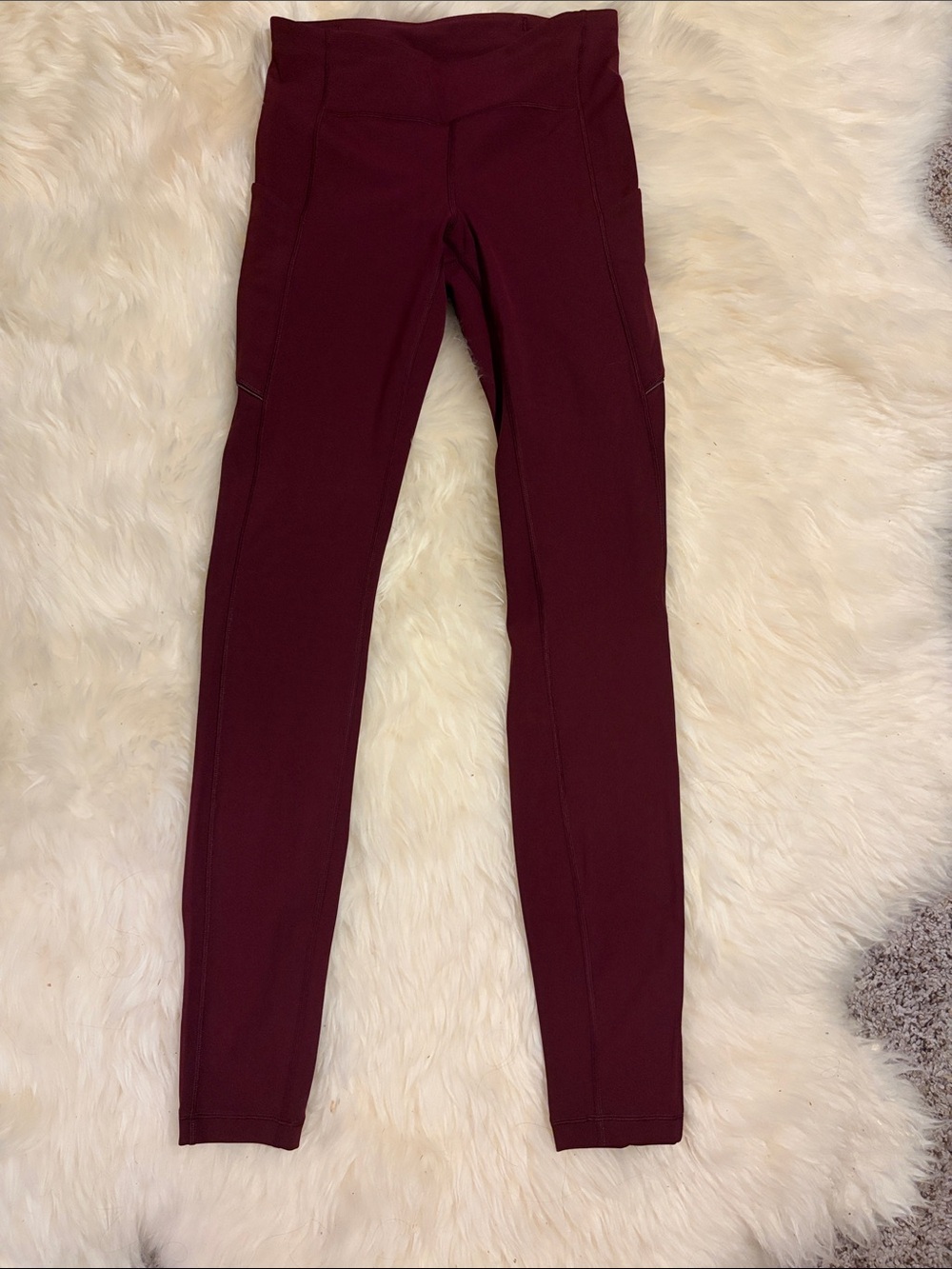 Lululemon High-Rise Burgundy Leggings